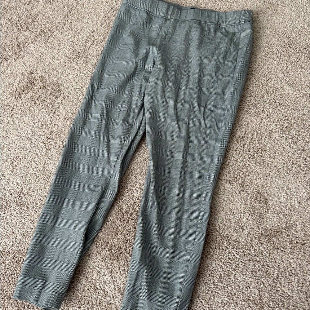 Talbots Women’s Gray Plaid Dress Pants
